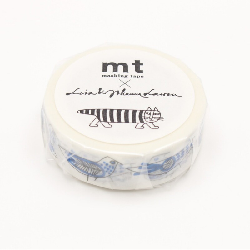 MT and paper tape Japan imported hand-painted cute pet hand account special hand-painted Bluebird genuine tape spot