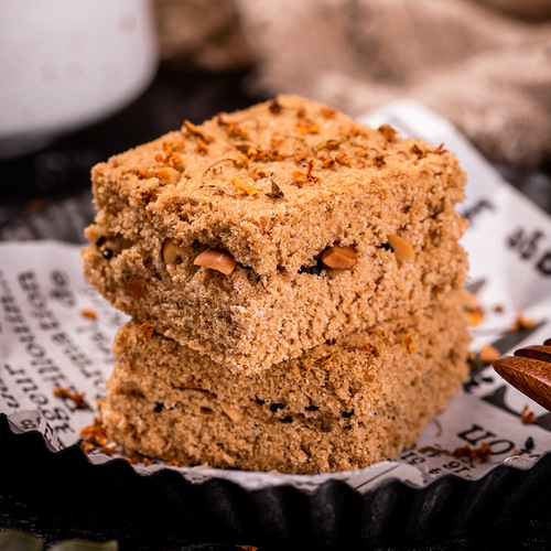 Zhejiang Specialty Traditional Osmanthus Cake Handmade Snack Food Leisure Food Nostalgic Filled Cookie Wholesale Glutinous Rice Cake