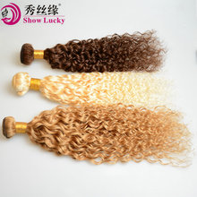 ����վ����˿�ٷ�Light Brown 4#Indian Water Curly Human Hair