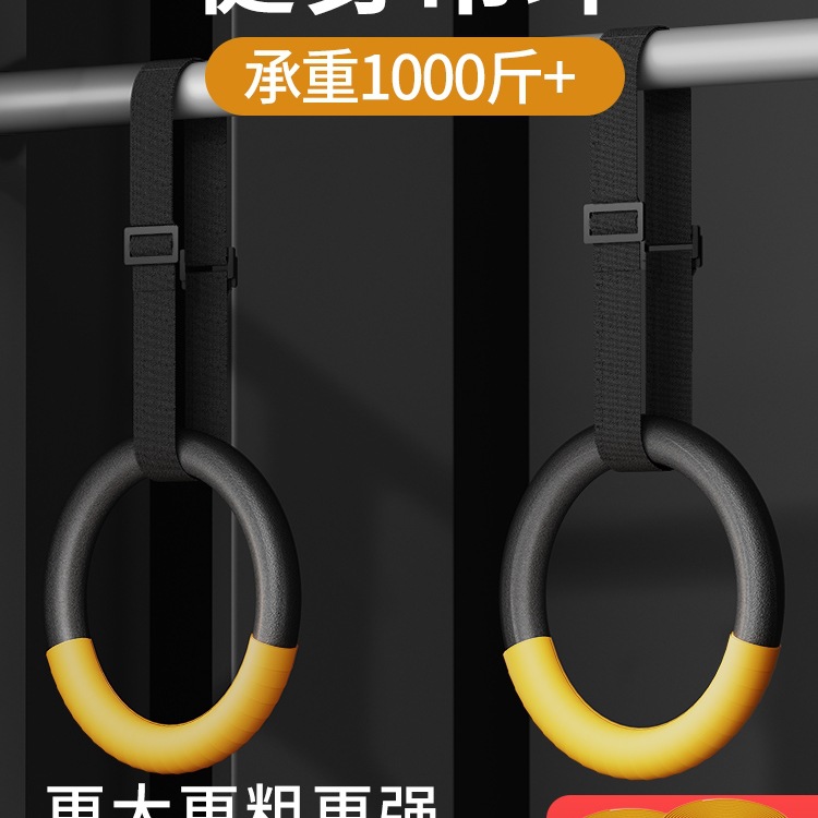 吊环健身家用室内成人引体向上脊椎训练器材体操户外运动拉伸拉环