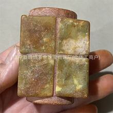 仿古做旧玉石挂件玉琮把件工艺雕刻古玩古董杂项物件收藏玉璧摆件