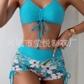 比基尼;三件套泳装;连体泳衣