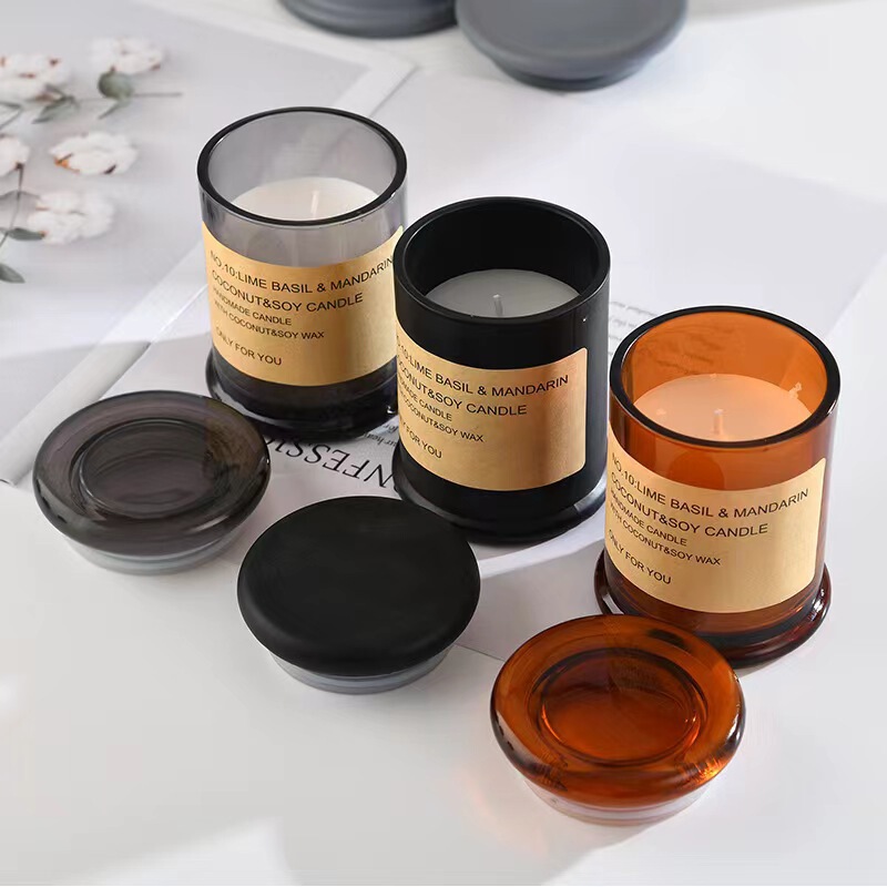DIY工字杯香薫キャンドルカップ対外貿易アマゾン専用燭台ガラス蓋付きキャンドルカップ工字型カップ|undefined