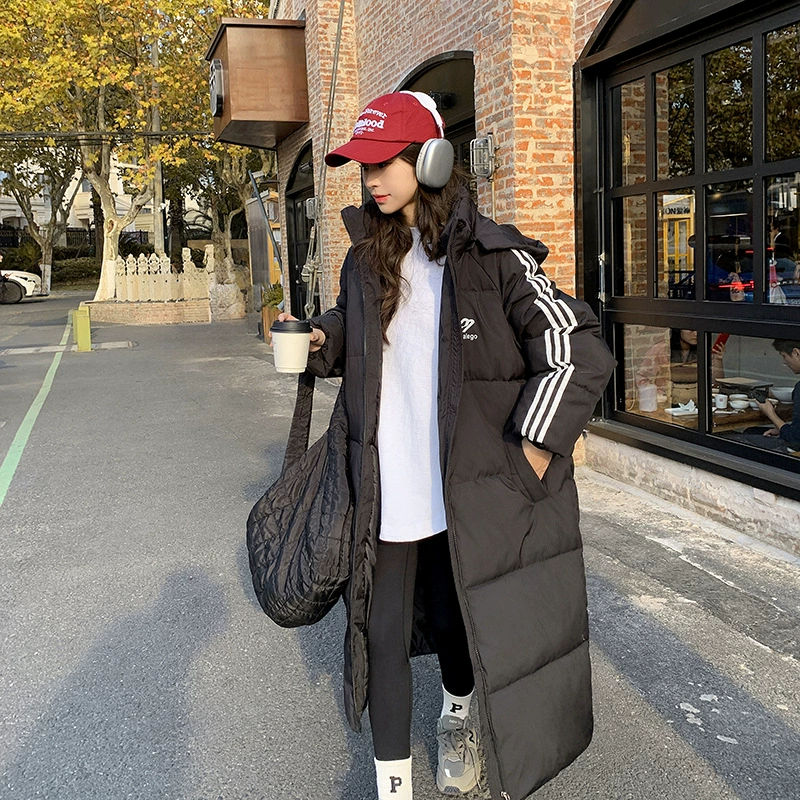 Приливная уличная пуховая хлопчатобумажная одежда длинная мастерская
