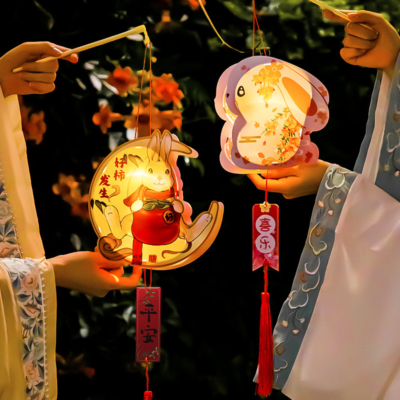 Linternas del Festival de Medio Otoño 2025, Linternas del Año de la Serpiente, Linternas de Mano para Niños con Luces para Puestos del Festival del Año Nuevo Chino y Artículos de Año Nuevo al por Mayor