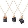 Multicoloured organic pendant, crystal necklace, natural ore, suitable for import