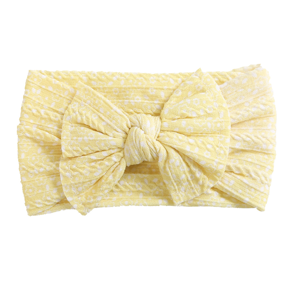Cross-border children's hair accessories baby care door headband 3D digital printing nylon bow baby hair band wholesale_voghion.com