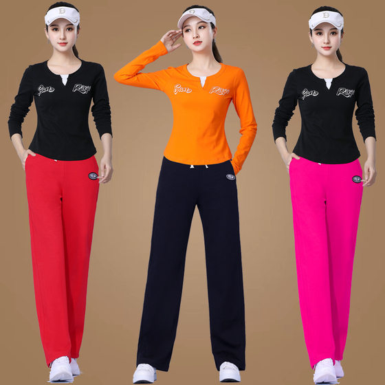 Spring and Summer new aerobics dance clothes suit new Yang Liping sports suit square dance 667 clothes +027 pants