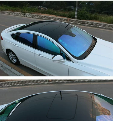 Hot Sale Special Price 3-Layer Car Imitation Panoramic Sunroof Film Body Color Change Film Roof Film Bright Black Car Body Sticker Paper Film (Automotive Film) - black-high-viscosity-13s-13515-m-9050b