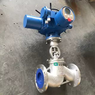CF8不锈钢电动法兰截止阀J941H-25P DN150 开关量跨境出口专供