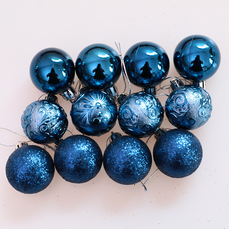 クリスマスツリー装飾クリスマスツリーペンダント装飾品4cm12個入りクリスマスボール9色オプションクリスマスプレゼント|undefined