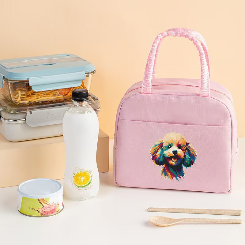 Bolsa aislante impresa transfronteriza Bolsa de almuerzo de trabajo Bolsa de hielo de papel de aluminio portátil Bolsa de almacenamiento de almuerzo para estudiantes Bolsa bento de picnic