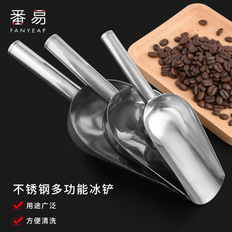 Бесплатная доставка/Скребок для льда A1v - Лопатка из нержавеющей стали для попкорна, семян дыни, чайных листьев, пластиковая лопатка для использования в кафе и чайных магазинах