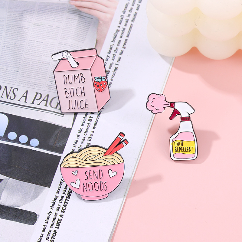 10g Weight Brooches Classification Holiday, Daily Occasion Alloy Material Cartoon Pattern Unisex Gender Stoving Varnish Design Cute Style Cute Pin Cartoon Alloy Stoving Varnish Unisex Brooches 7
