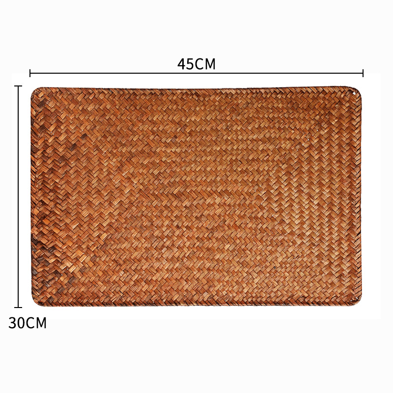 A5LKENS almohadilla de mesa de tejido a mano almohadilla de aislamiento térmico almohadilla de taza a prueba de quemaduras simple almohadilla de mesa de mesa de tejido de paja image 9