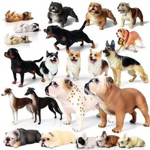 仿真狗狗实心物模型车载恶霸杜宾斗牛罗威纳金毛犬哈士奇柴犬玩具