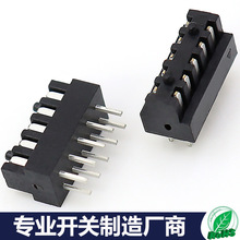 宏森电子2*5 10PIN 2MM间距双排带定位柱满针直插排针插针10P排母