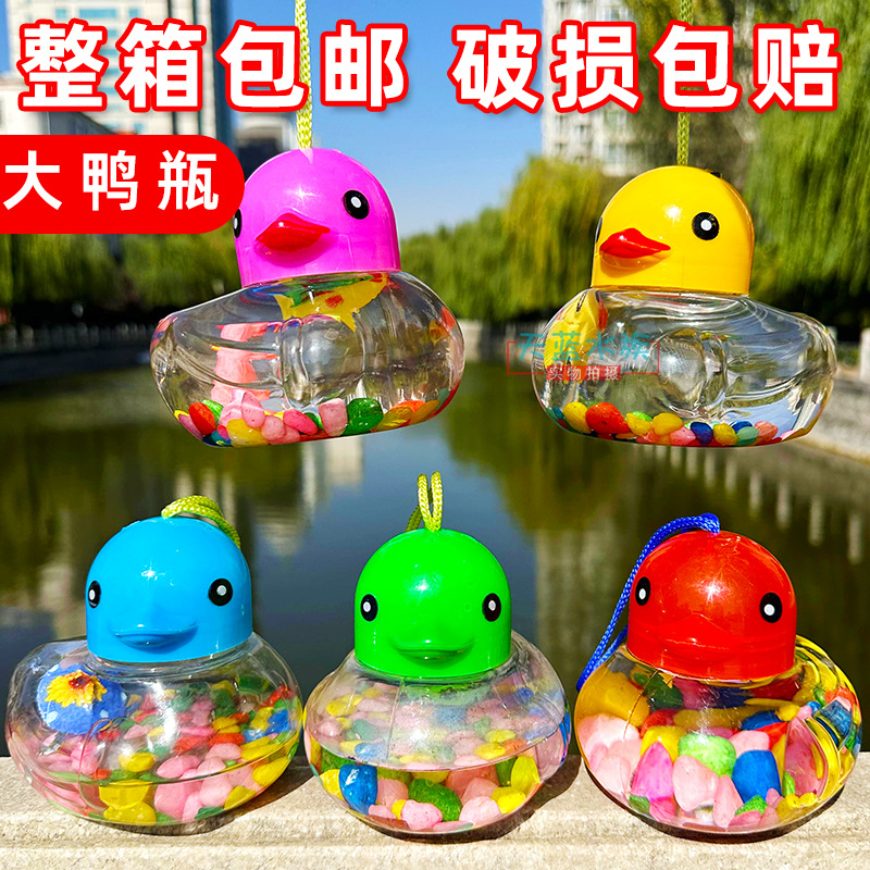 Plaster Children's small fish bottle transparent portable pet box…