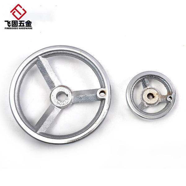 Factory spot side side iron hand wheel cast iron chrome -plated…