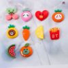 Cartoon fruit cream earrings for manicure, children's hairgrip, wholesale