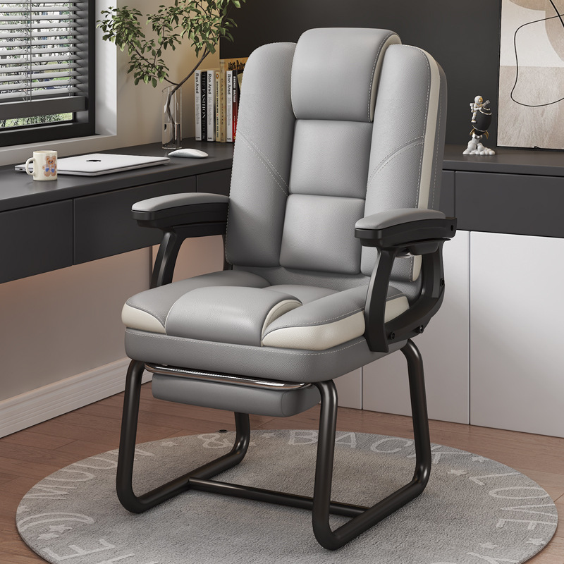 Computer Chair Dormitory Bedroom Comfortable Sofa E-Sports Chair Backrest Chair Reclining Sedentary Desk Bow Office Chair