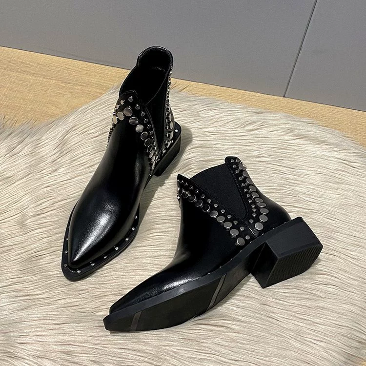 Demi-season low boots, ankle boots, chelsea, European style