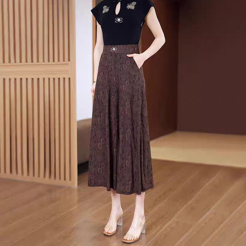 모카 [프린트 중국풍 퀼로트]