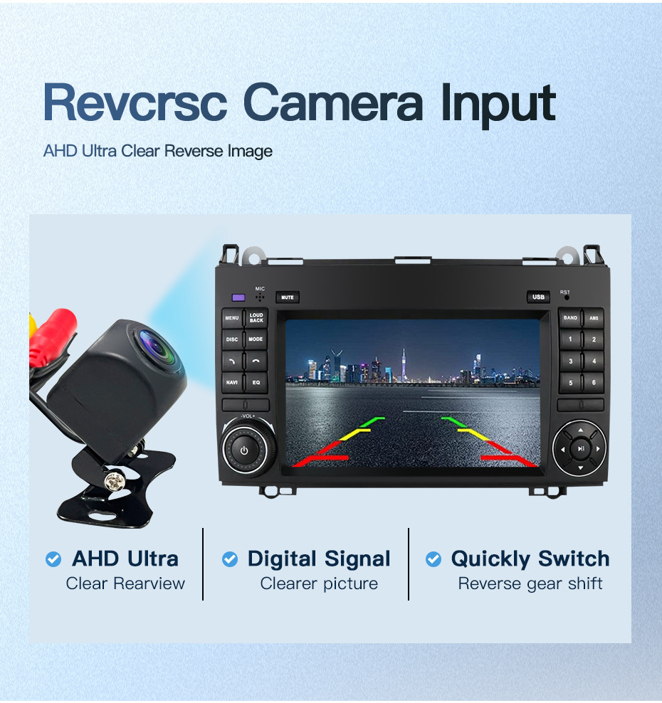 Suitable for Mercedes-Benz A-Class W169 W245 A160 B200 Car Central Control Large Screen Navigation Reversing Image Radio Receiver