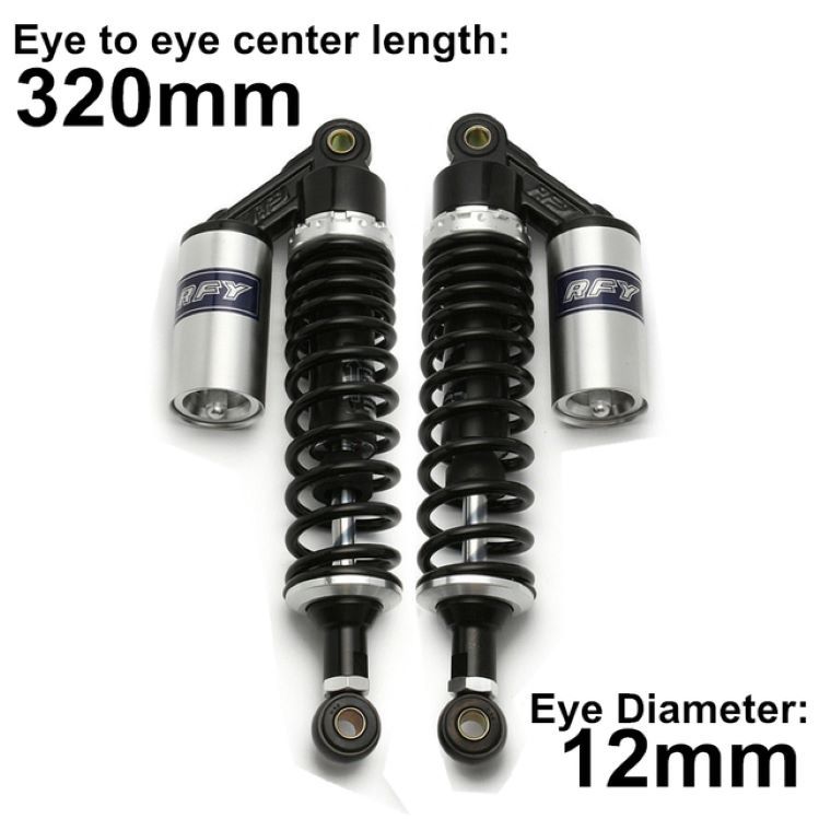 RFY universal 320mm motorcycle real airbag shock absorber suitable for CG125GN125 motorcycle shock absorber