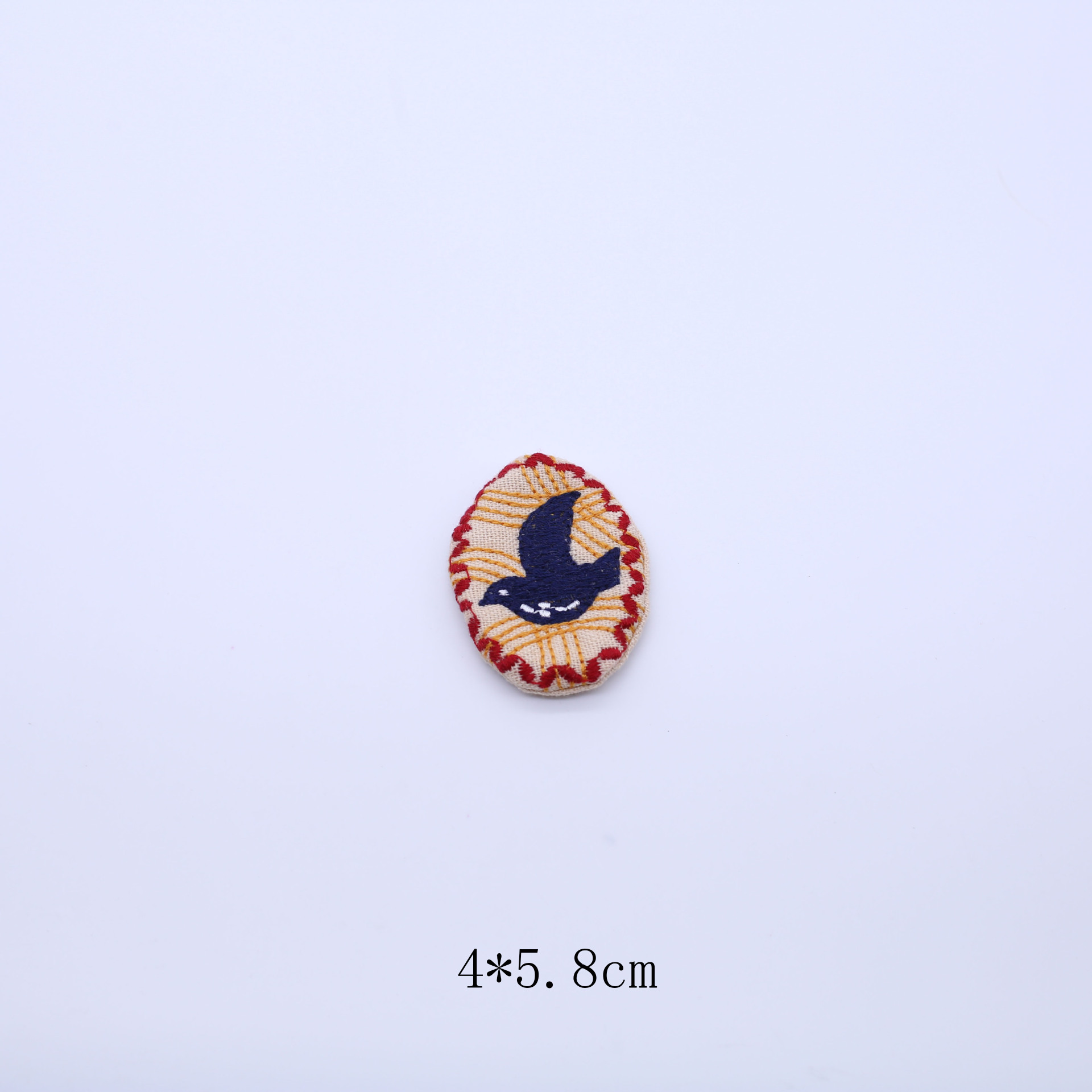 Badge brodé style japonais mori coton et lin accessoires diy_voghion.com