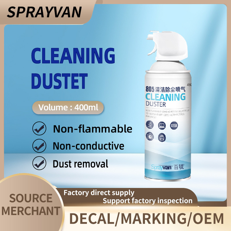 Computer air duster cleaning spray,  cleaning aerosol produc