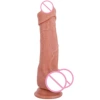 7 inch solid penis straight flesh color