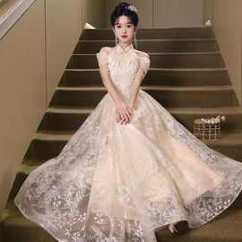 晚礼服裙女2025新款感生日宴会轻奢小众绝美中式旗袍年会