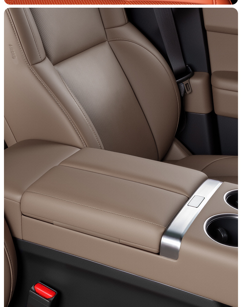 Suitable for Ideal I8L6L7L8L9 Armrest Box Heightening Protective Pad Glue-Free Leather Protective Interior Supplies Accessories