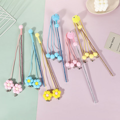 Replace the creative flower fringe cat teaser with a 3D small monster bell toy for pet cats, wholesale pet interaction supplies