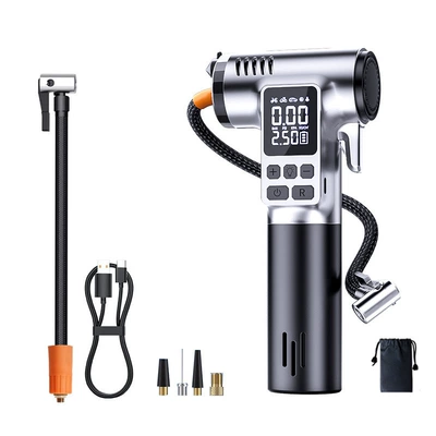 Car-Mounted Wireless Safety Hammer, Portable Tire Inflator for Bicycles, Cars, Motorcycles, and Electric Vehicles (Hava nasosu) - st-5529cinflator-pump-with-window-breaker