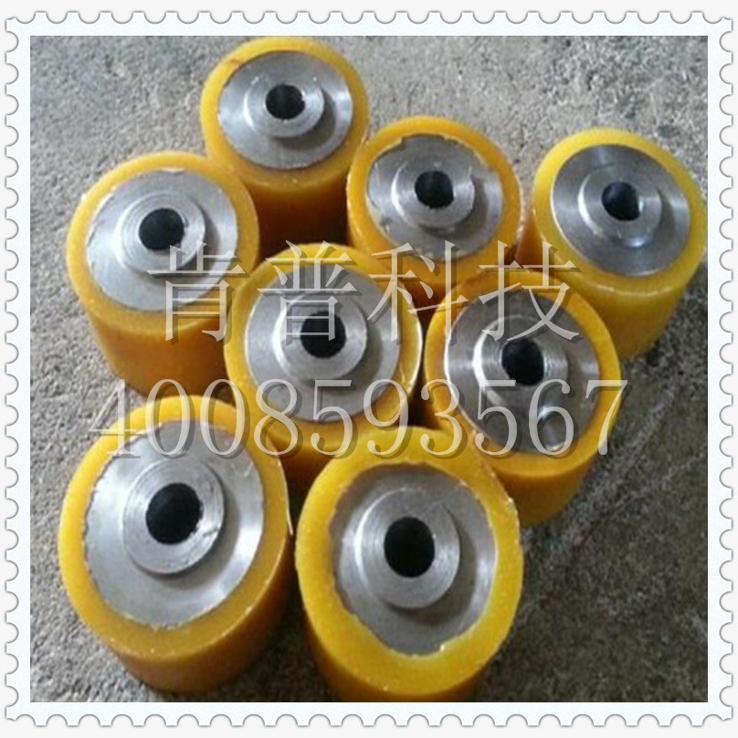 CPU轮子 PU机械辅助滑轮配件 VULKOCELL包胶轮子