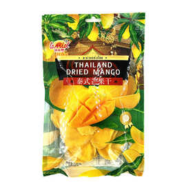 泰国进口零食品 乐米尔新鲜原切整条芒果干220g袋装 开胃蜜饯果脯