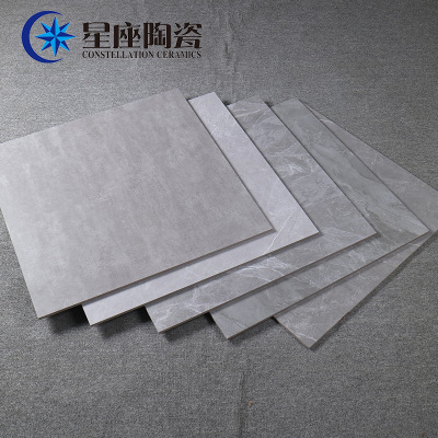 佛山灰色仿大理石纹仿古砖600*600客厅卧室地砖防滑瓷砖哑光砖