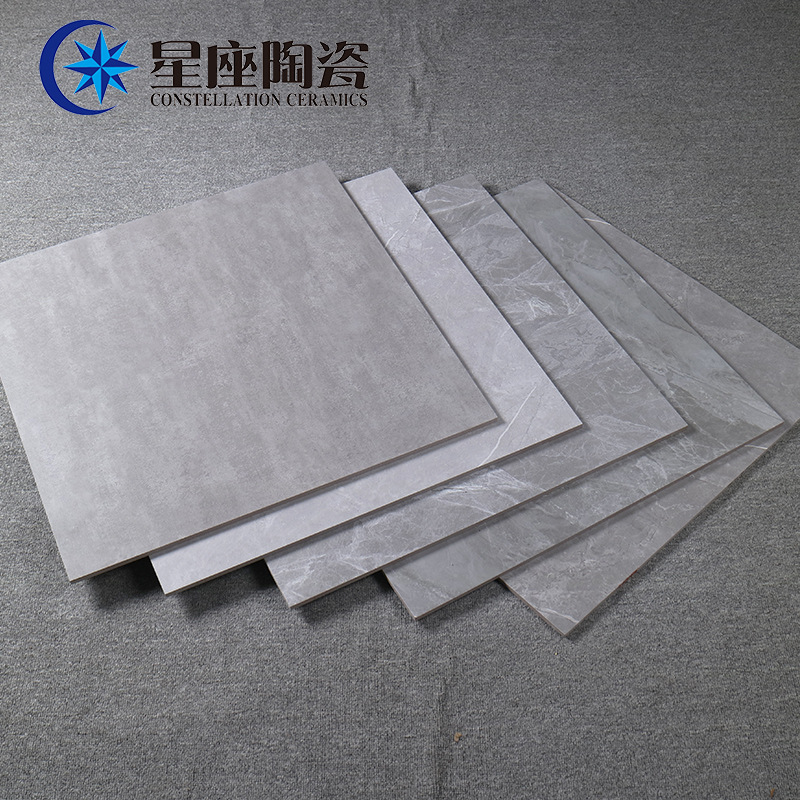佛山灰色仿大理石纹仿古砖600*600客厅卧室地砖防滑瓷砖哑光砖
