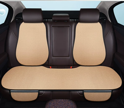 piece cushion ventilated seat cushion rear: Seat cushion, seat cover - qt-ice-silk-warm-rice-with-hook-back-pads-2