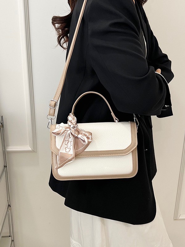 Niche Zhong lujo ligero de textura alta bolso de mano pequeño para mujeres 2025 nuevo cross-border color de contraste universal bolso de hombro