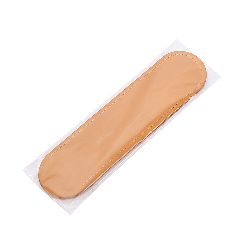 Caja de lápiz de cuero de estilo coreano vintage Gong de cobre caja de pluma ardiente pluma de almacenamiento cubierta protectora caja de papelería de estudiante de cuero al por mayor