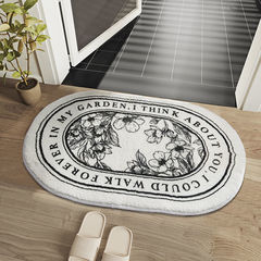 Bathroom non-slip mat floor mat entrance bathroom door absorbent mat home bedroom carpet bathroom non-slip foot mat