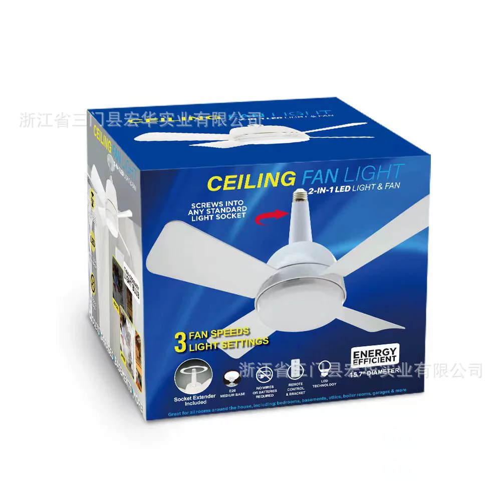 Новый беспроводной пульт дистанционного управления, потолочный вентилятор, вентилятор, светодиодный светильник, освещение «два в одном», вентилятор, светильник двойного назначения, потолочный вентилятор