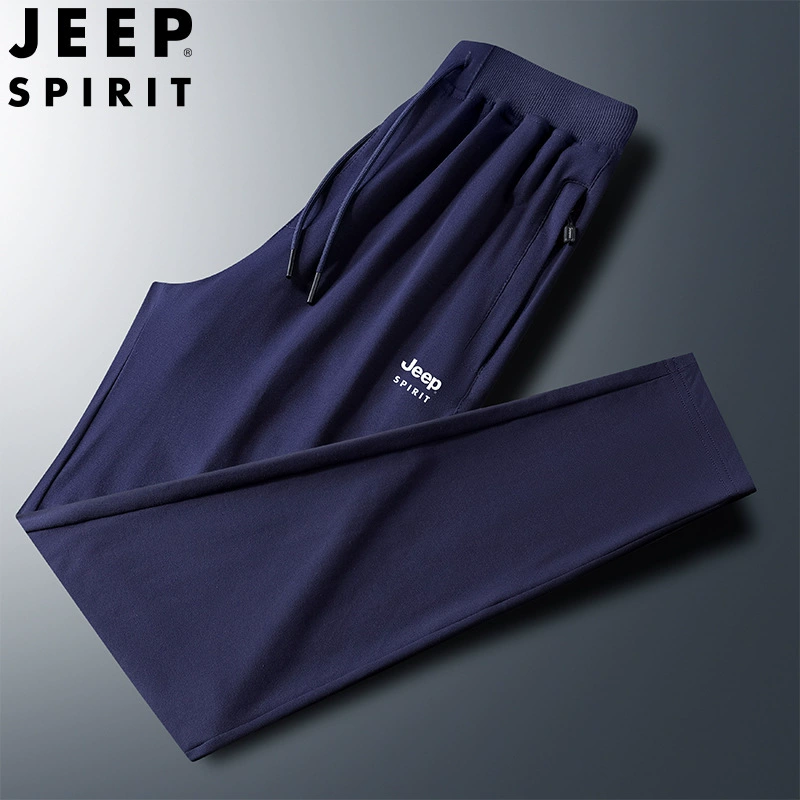 Jeep, модные тонкие дышащие брюки, свободный крой