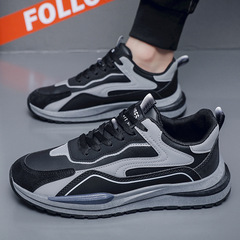 2023 Spring New Breathable Casual Fashion Running Shoes Trendy Versatile Thick Sole Men's Dad Shoes