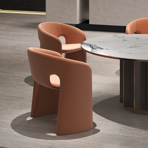 Table and chair irregular reception internet celebrity Rocheburg dining chair leisure coffee shop theme restaurant negotiation single creative chair 
