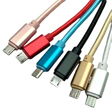 1米2米3米编织手机数据线Type-c安卓V8平果Lightning接口电子配线
