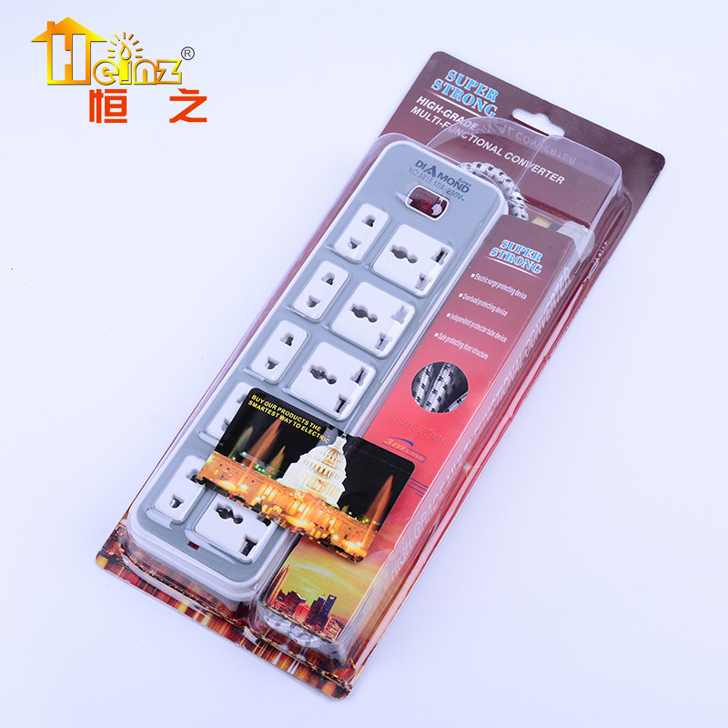 家用延长接线板智能多功能拖线板开关带地线接线板大功率排插